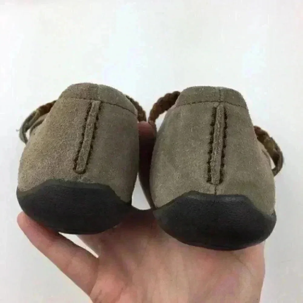 Eddie Bauer Flats 8 Delight Pine Suede Maryjanes